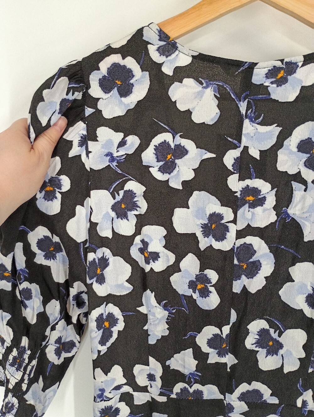 H&M Pansy Print Midi Dress - Picture 5 of 6